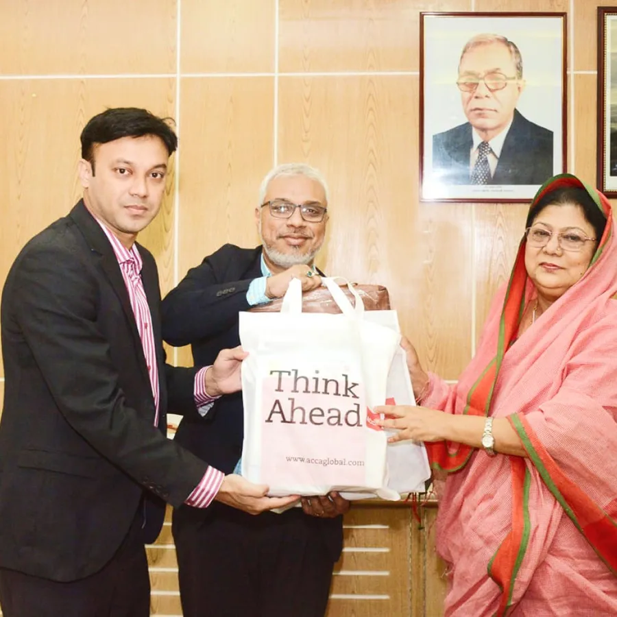 Award ceremony with ACCA Bangladesh